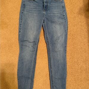 Free People Blue Skinny Jeans